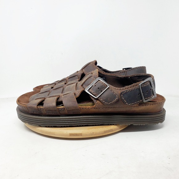 Skechers Jammers Sandals Mens 11 Fisherman Brown Chunky Platform 90s‎ Y2K Shoes